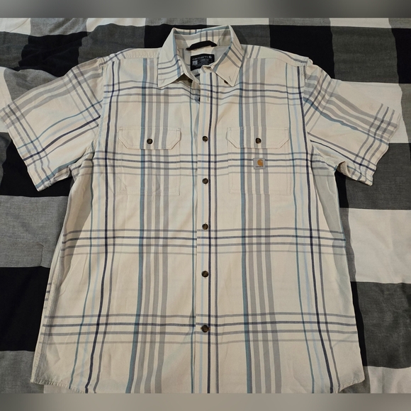 Carhartt Other - Carhartt Mens Plaid Polo Button Up